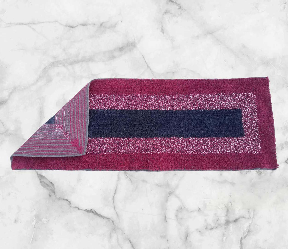 Cotton Anti-Slip Doormat for Home & Bathroom Entrance Multicolor Rectangular Mat (35x50 cm) Image 3