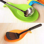 2 Pcs Silicone Spoon Rest For Stove Top Kitchen Spoon Holder Rest Silicone Cooking Utensil Rest Ladle Spoon Holder Image 1