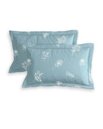 Glace Cotton (78x72 Inch) Double Size Bedsheet With 2 Pillow Cover in Blue Color Image 4