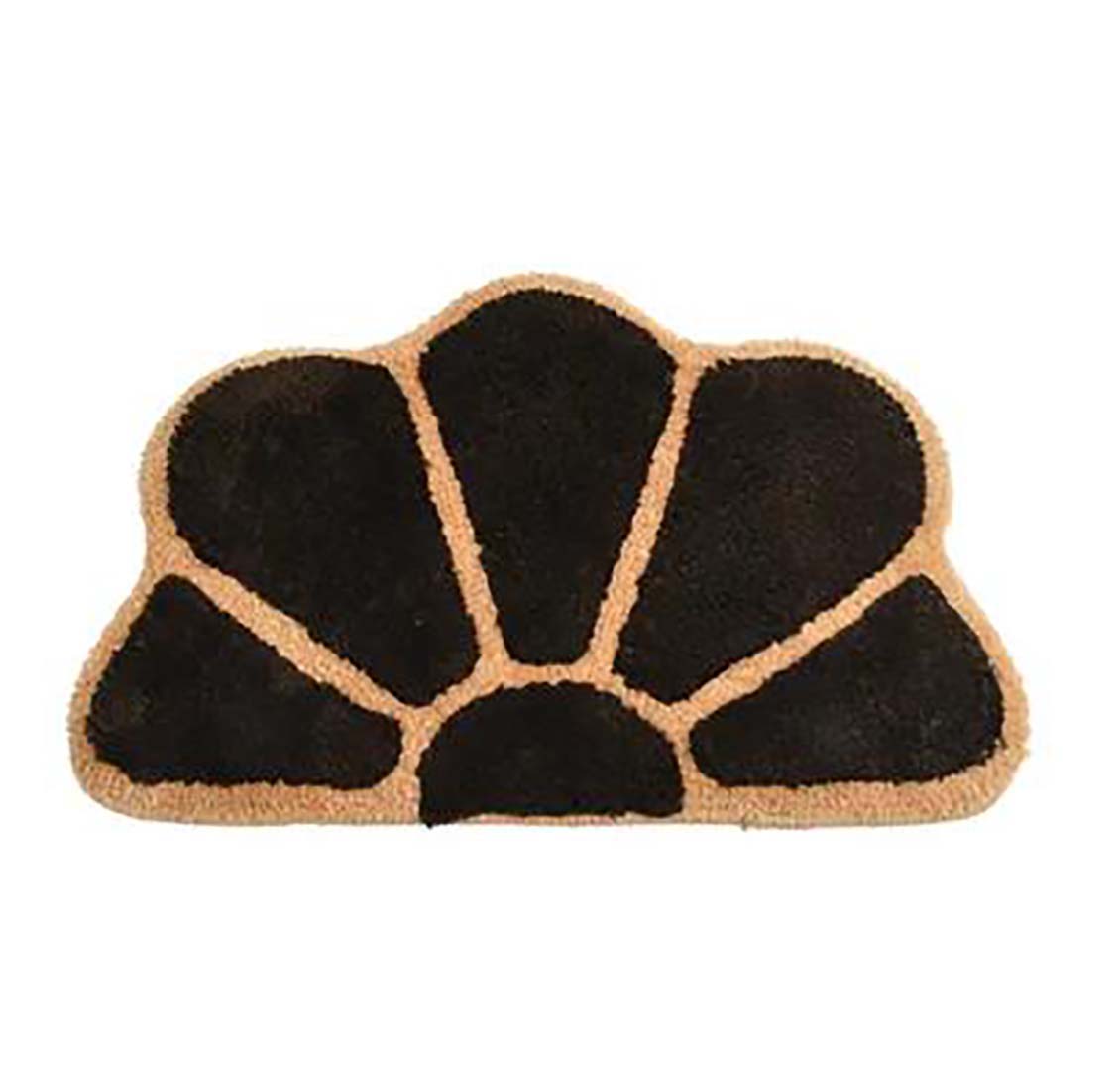 Microfiber Anti-Slip Doormat for Home & Bathroom Entrance Multicolor Semi Circle Mat (45x70 cm) Image 4