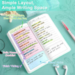 Notebook Planner Glitter Pocket To Do Notepad Checklist Simplified Undated Daily Planner 192 Pages Stylish Notebook For Office School Random Color Image 2