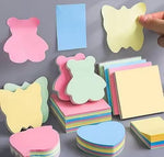 Sticky Notes 400 Sheets Cute Shapes 4 Random Shapes X 100 Sheets Each Self Adhesive For Reminders Notes School Study Office Organizing Memo Meetings Pad Multicolor Image 1