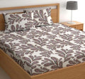 Glace Cotton (78x72 Inch) Double Size Bedsheet With 2 Pillow Cover in Multicolor Image 1