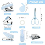 Stationery Items Handbook Tool Box Multipurpose Combo Pack With Stapler Machine Staples Hole Puncher Scissor Gift Set Image 2