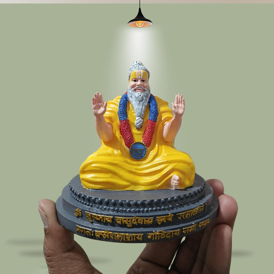 Premanand Ji Maharaj For Home Temple Decor Radha Radha Murtibaba Ji Ki Murti Premanand Baba Ji Statue For Gifts 10Cm Image 1