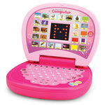 Battery Not Included Educational Learning Laptop Toy With Led Display And Music Effect Babiesgirlsboystoddlers Pink Color Power Source 3Xaa Battery Image 1