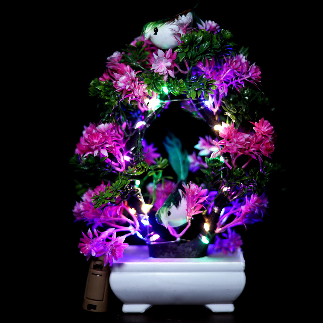Artificial Bonsai Plant With Sparrow Living Room Dining Table Decor Homeoffice Party Decor Size 28 Cm Image 4
