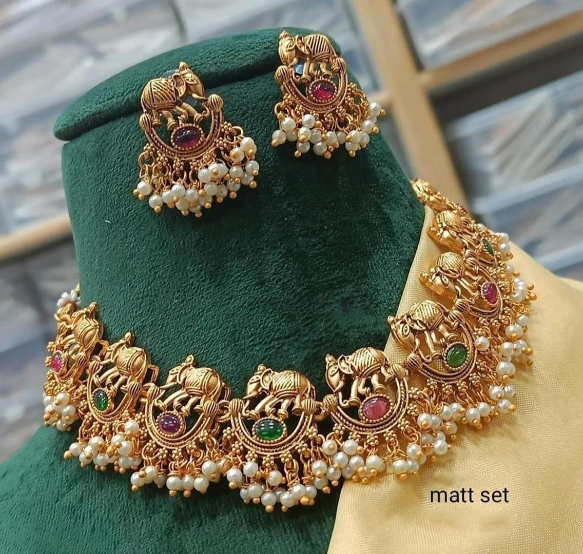Premium Artificial Traditional Jewelry Collection: Ethnic Necklace & Earring Sets Image 1