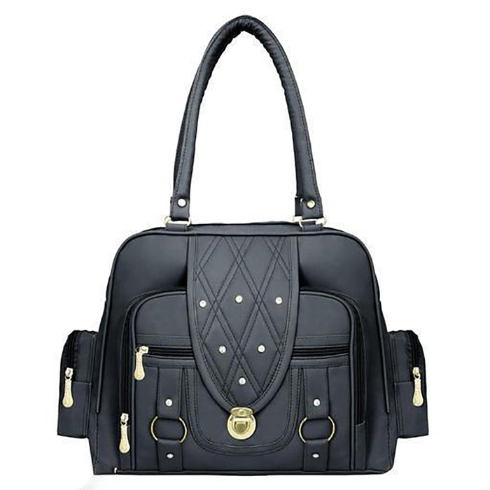 Handbag For Women And Girls Stylish blue PU Leather Bag Image 2
