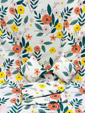 Glace Cotton (90x100 Inch) Double Size Bedsheet With 2 Pillow Cover in Multicolor Image 1
