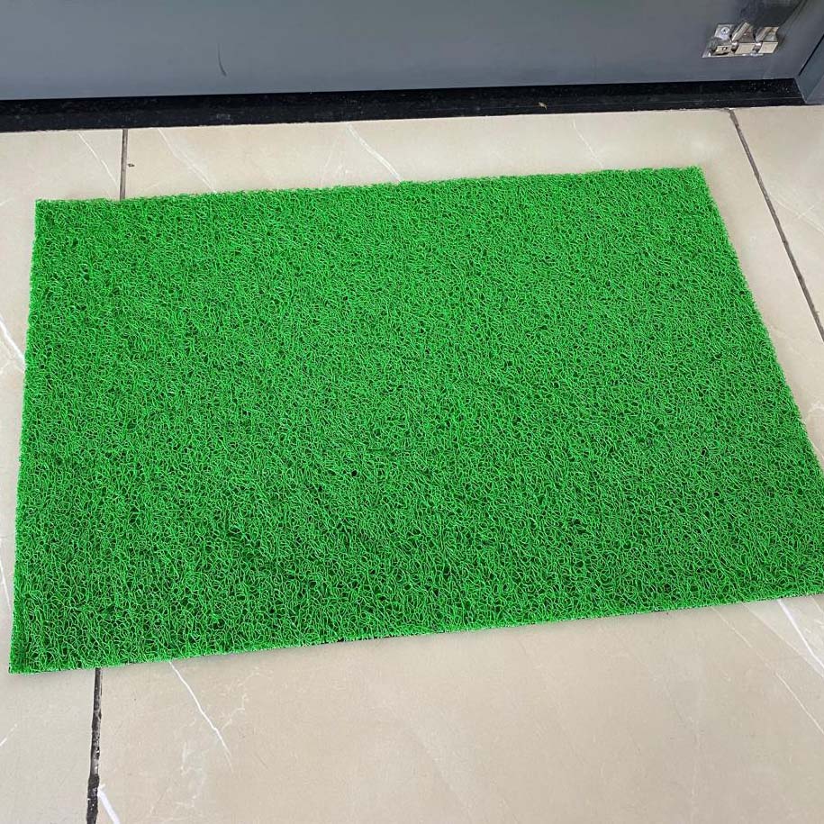 PVC Anti-Slip Doormat for Home & Bathroom Entrance Green Rectangular Mat (2x3 Feet) Image 2
