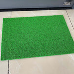 PVC Anti-Slip Doormat for Home & Bathroom Entrance Green Rectangular Mat (2x3 Feet) Image 2