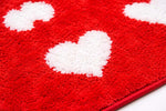 Microfiber Anti-Slip Doormat for Home & Bathroom Entrance Red Rectangular Mat (40x60 cm) Image 2