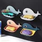 4 Pcs Plastic Soap Holder Beautiful Fish Shape Sop Dish Case Holder Bathroom Accessory Multicolor Image 4