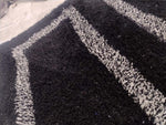 Cotton Anti-Slip Doormat for Home & Bathroom Entrance Black rectangular Mat (40x60 cm) 2 Pcs Image 2