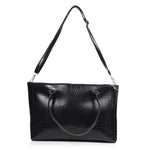 Handbag For Women And Girls Stylish Black Faux Leather/Leatherette Bag Image 3