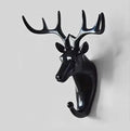 Flowindeer Head Hanging Hook Self Adhesive Wall Door Hook Hanger Bag Keys Sticky Holderblack Plastic Pack Of 1 Plastic Key Holder Image 1