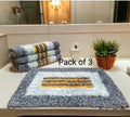 Cotton Anti-Slip Doormat for Home & Bathroom Entrance Multicolor Rectangular Mat (2x3 Feet) Image 1
