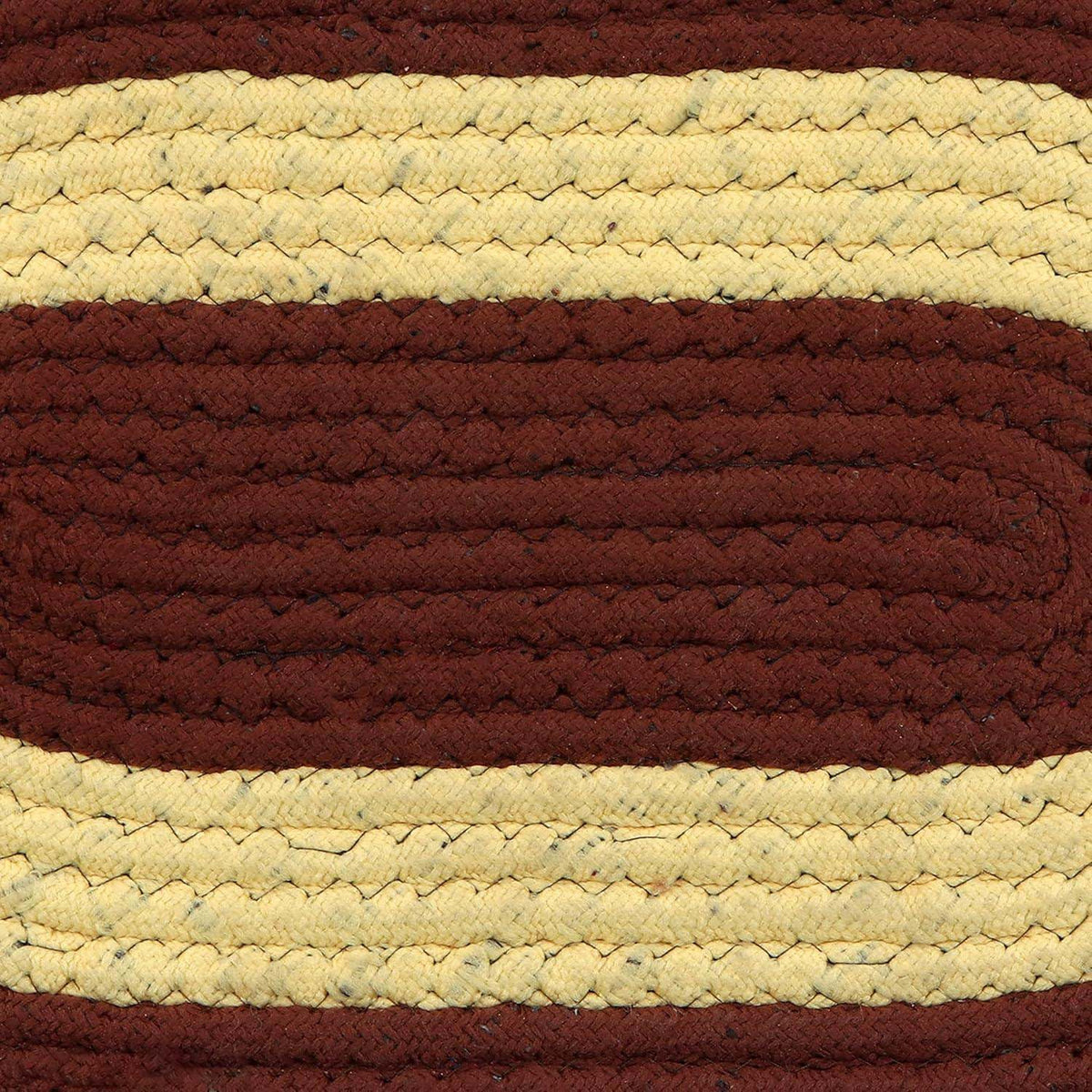 Cotton Anti-Slip Doormat for Home & Bathroom Entrance Multicolor oval Mat (20x12 Inch) Image 3
