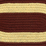 Cotton Anti-Slip Doormat for Home & Bathroom Entrance Multicolor oval Mat (20x12 Inch) Image 3