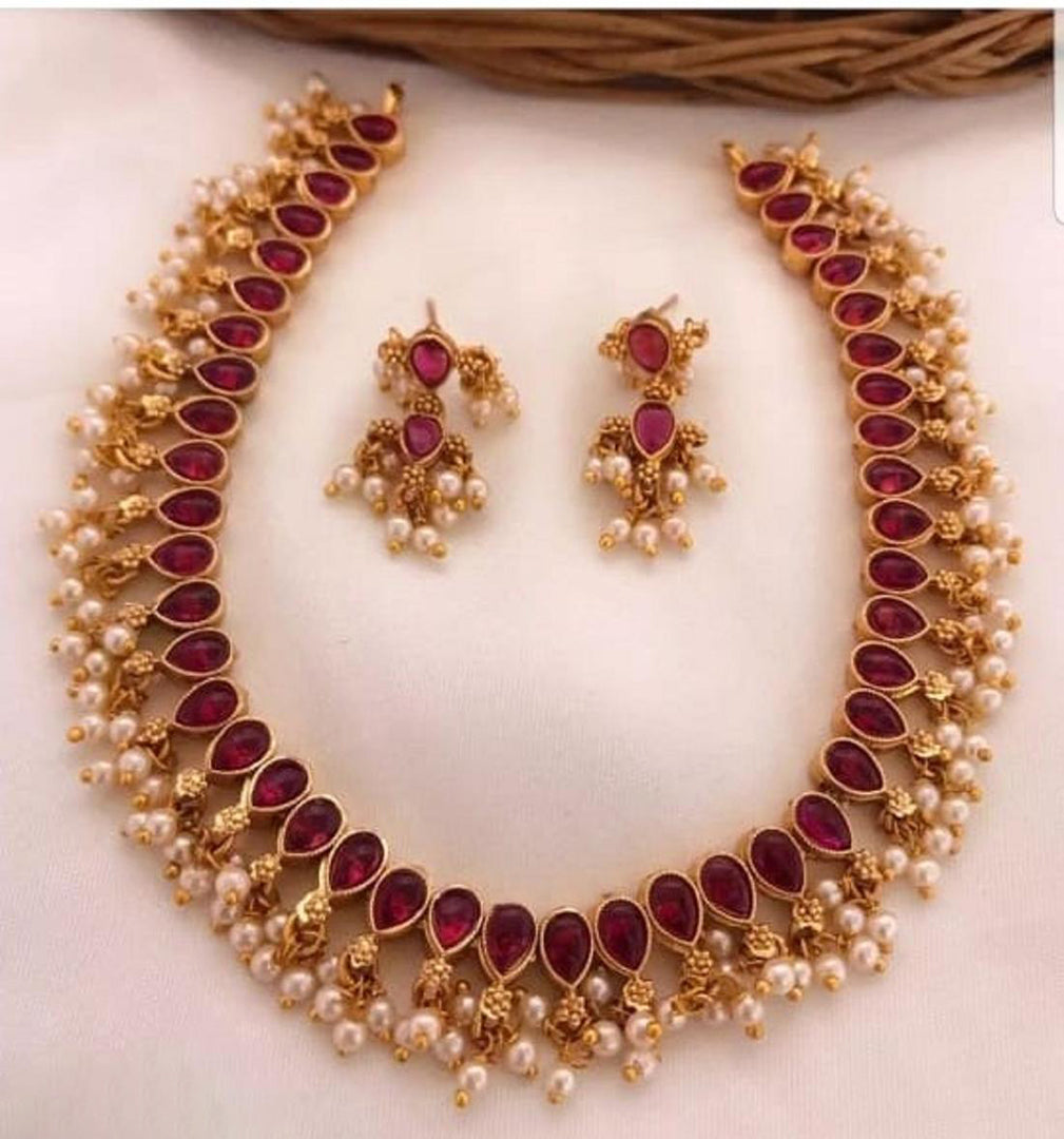 Premium Artificial Traditional Jewelry Collection: Ethnic Necklace & Earring Sets Image 2