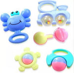 Non Toxic Rattle Toys For Toddler For Baby child Pack Of 5 Soft Sound For New Born Baby Image 2