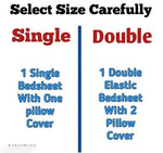 Cotton (78x72 Inch) Double Size Bedsheet With 2 Pillow Cover in Multicolor Image 3