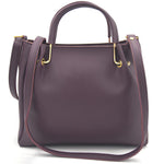 Handbag For Women And Girls Stylish violet PU Leather Bag Image 2