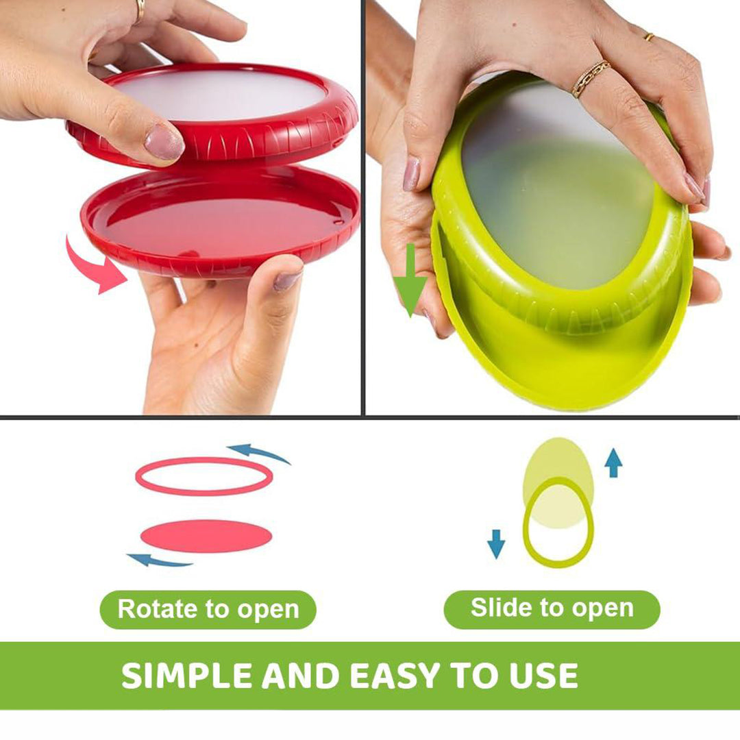Fruit And Vegetable Anti Oxidation Storage Box Cut Fruit Storage Containers For Fridgesilicone Fruit And Vegetable Cover 4 Pc multicolor Image 2