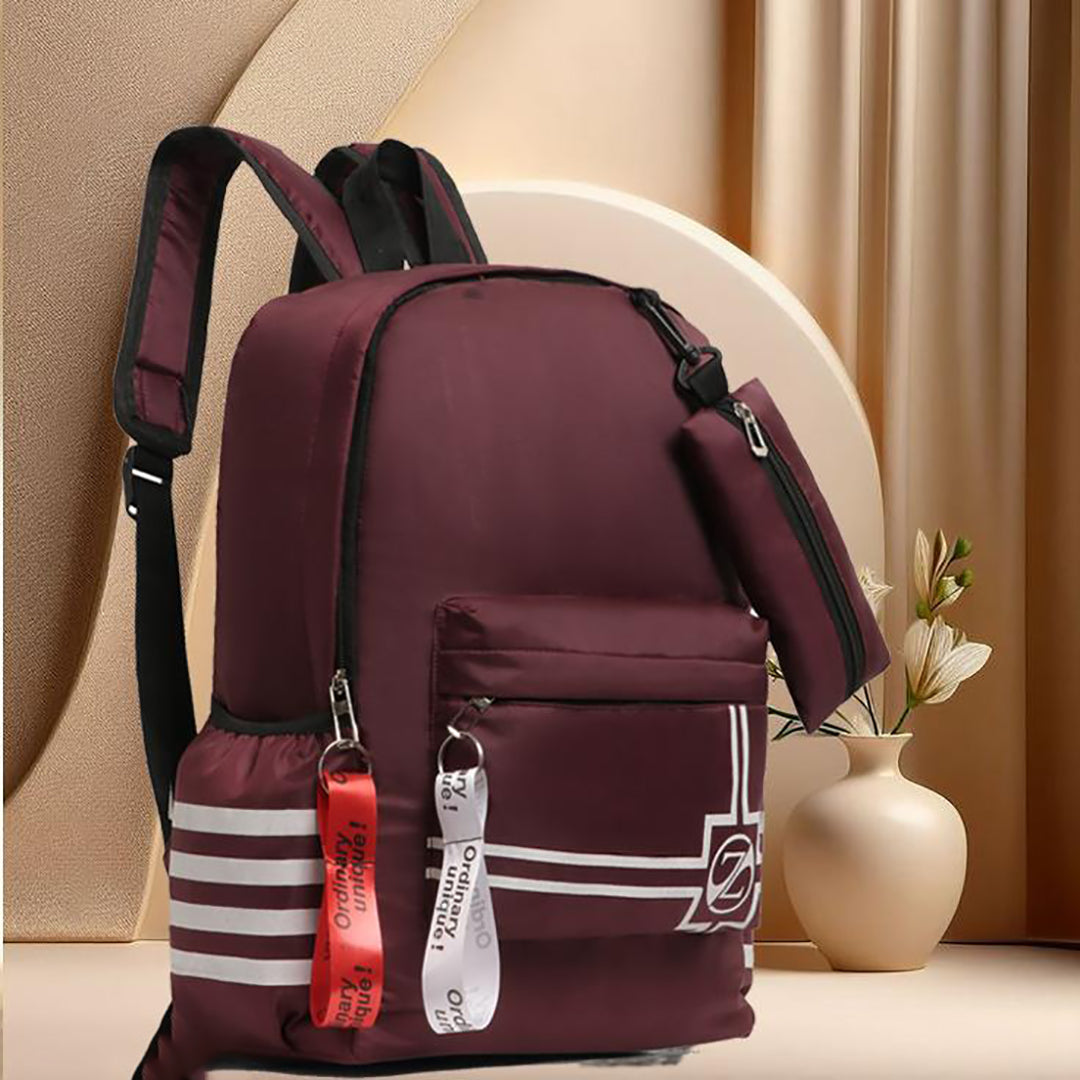 Handbag For Women And Girls Stylish Maroon PU Leather Bag Image 1