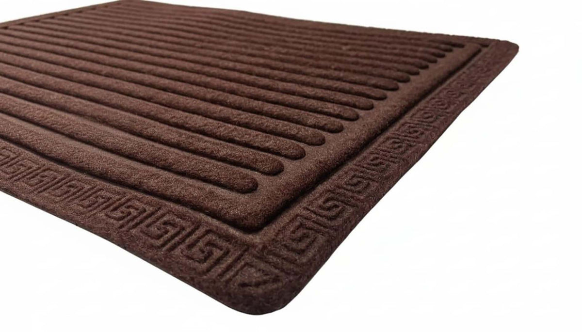 PVC Anti-Slip Doormat for Home & Bathroom Entrance Brown Rectangular Mat (40x60 cm) Image 3