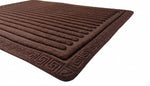 PVC Anti-Slip Doormat for Home & Bathroom Entrance Brown Rectangular Mat (40x60 cm) Image 3