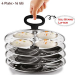 Missippi Stainless Steel Idli Maker Stand With Idli Lifter 16 Idli Stand Image 1