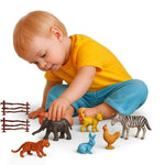 Mini Animal Figure Toy Farm & Wild Animals Toys For Kids Small Size 30 Pcs Image 2