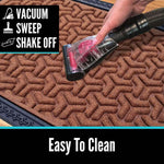 Rubber Anti-Slip Doormat for Home & Bathroom Entrance Grey Rectangular Mat (40x60 cm) Image 3