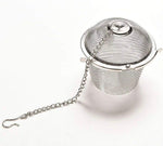 Stainless Steel Mesh Tea Infuser For Loose Leaf Tea With Chain Hook Saucerfine Mesh Tea Strainers Classic Tea Infuser For Brew Tea Image 3