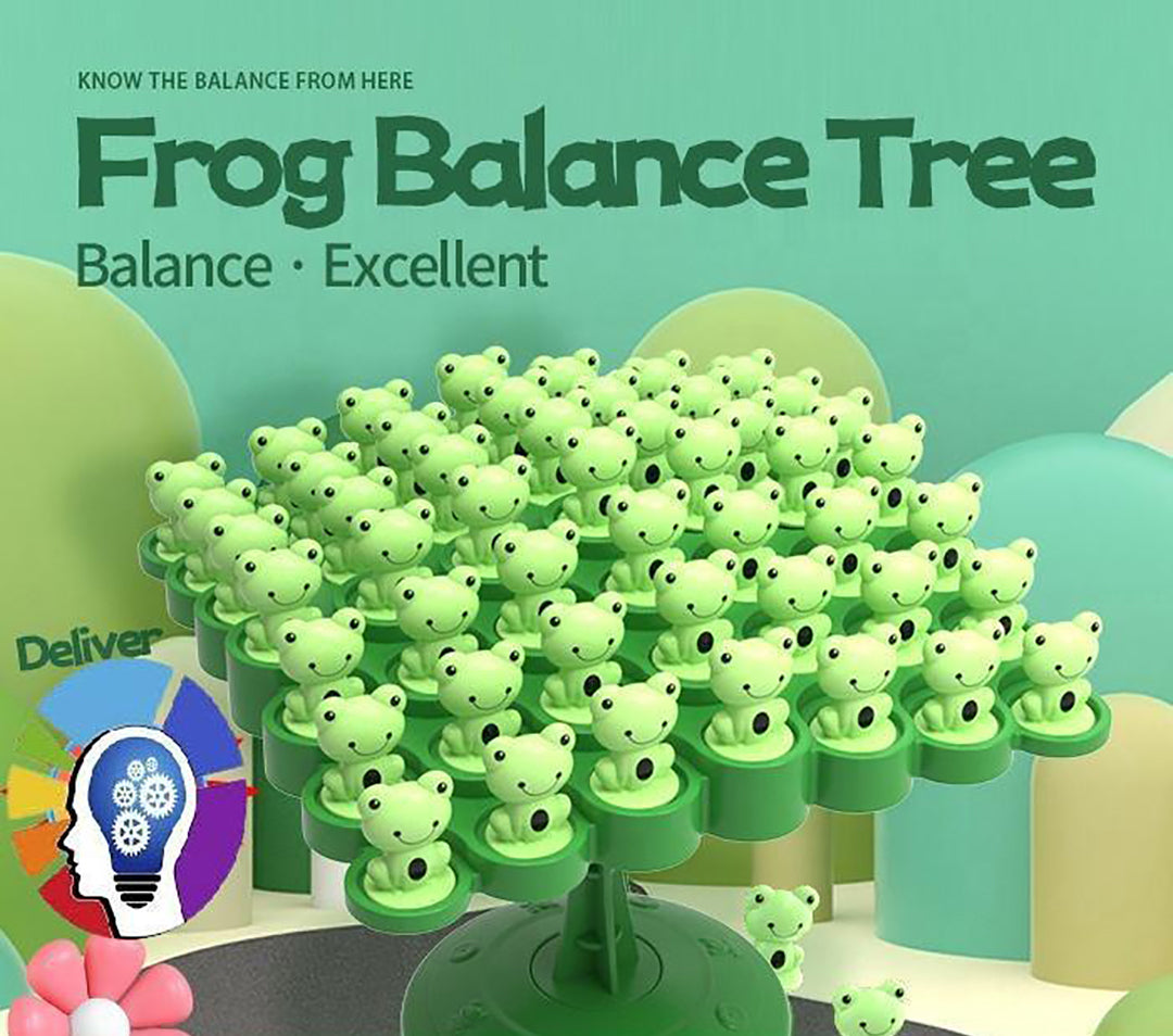 Frog Balance Game Balance Calculator Toy Balance Tree Toy Game Montessori Frog Balance Tree Kids Gift Image 1