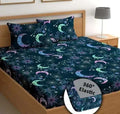 Glace Cotton (78x72 Inch) Double Size Bedsheet With 2 Pillow Cover in Multicolor Image 1