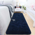 Microfiber Anti-Slip Doormat for Home & Bathroom Entrance Blue rectangular Mat (22x55 cm) Image 1
