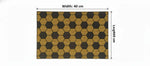 Cotton Anti-Slip Doormat for Home & Bathroom Entrance Multicolor Rectangular Mat (40x60 cm) 2 Pcs Image 2