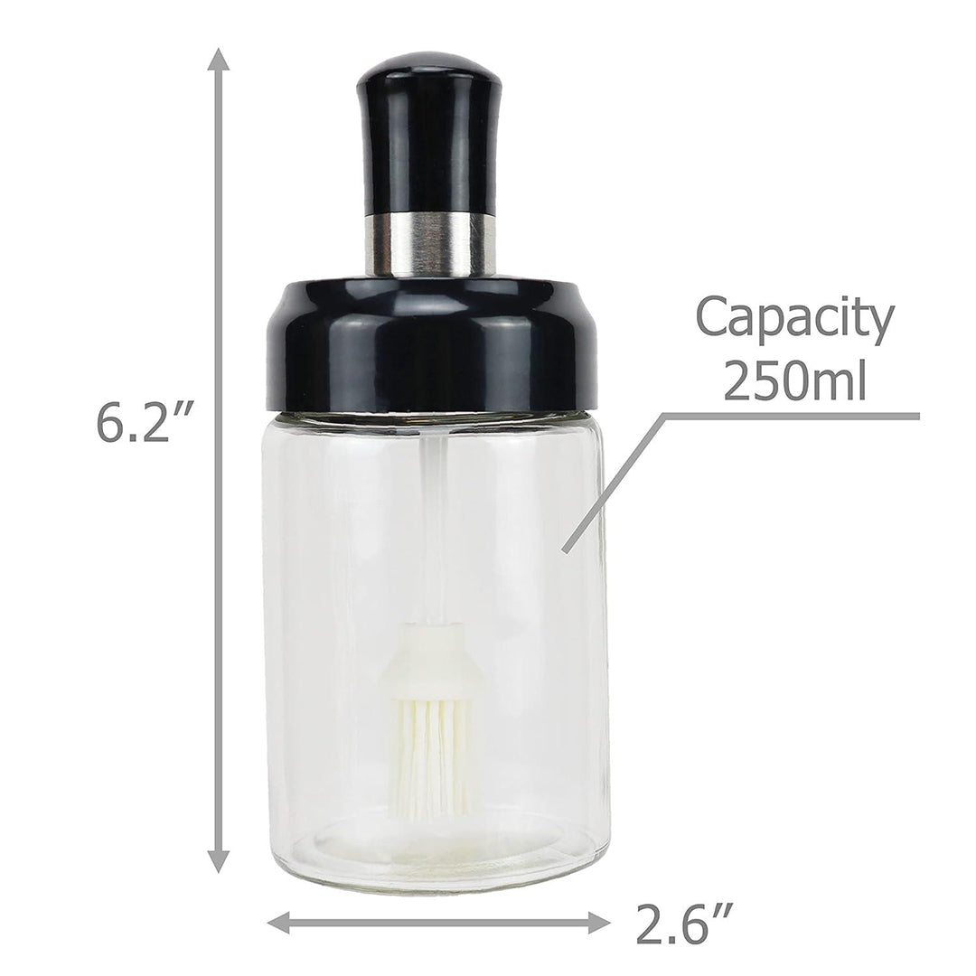 2 In 1 Jar Bottleoil Dispenser With Oil Brushwide Image 3