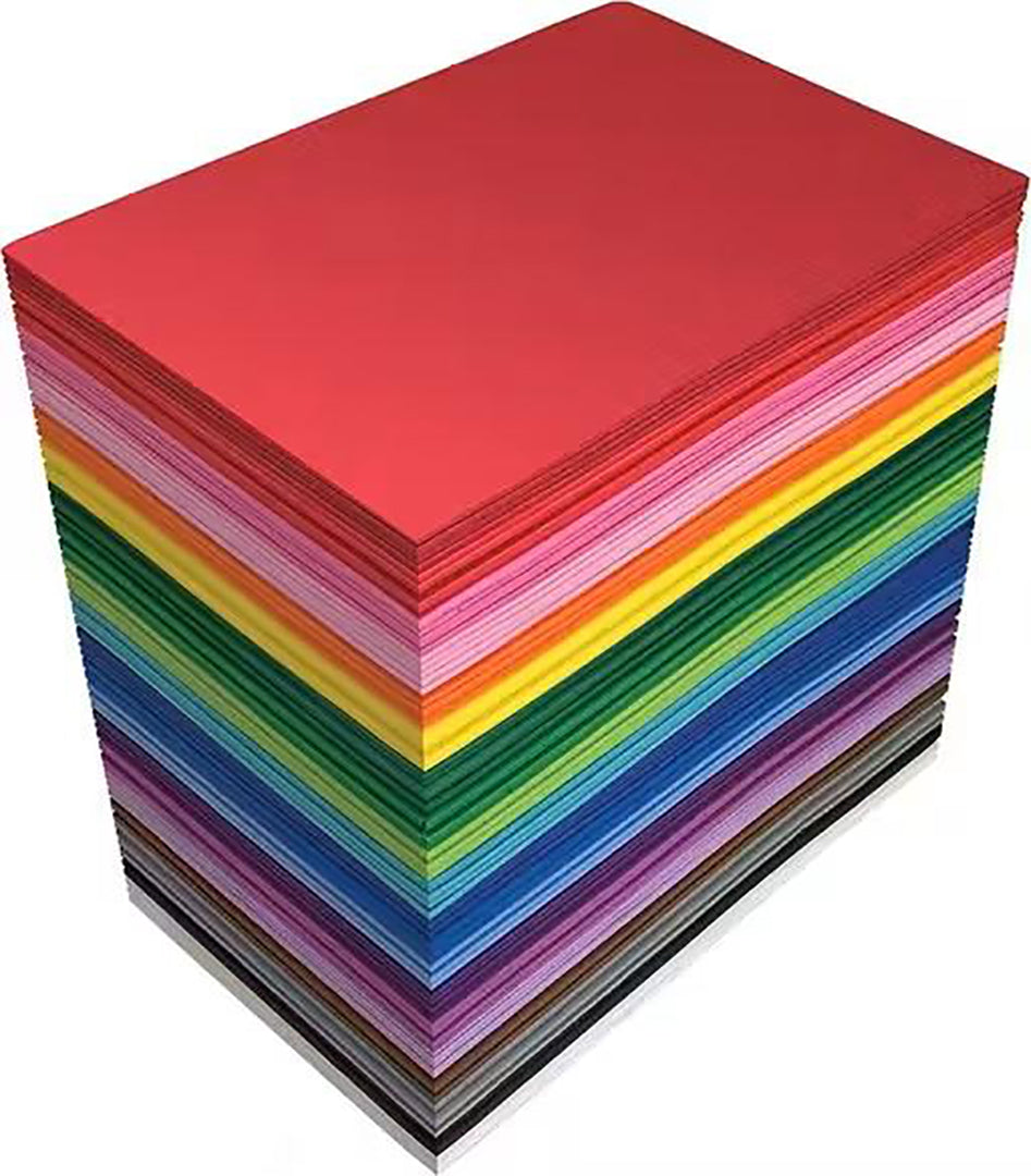 100 A4 Size Colorful Sheets For Craft Origami Craft And Projects Purpose Image 1