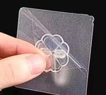 Transparent Flower Shaped Wall Hook With Strong Adhesive Pcs 20 Image 3
