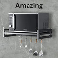 Microwave Stand Wall Mount Otg And Oven Stand Black Image 1
