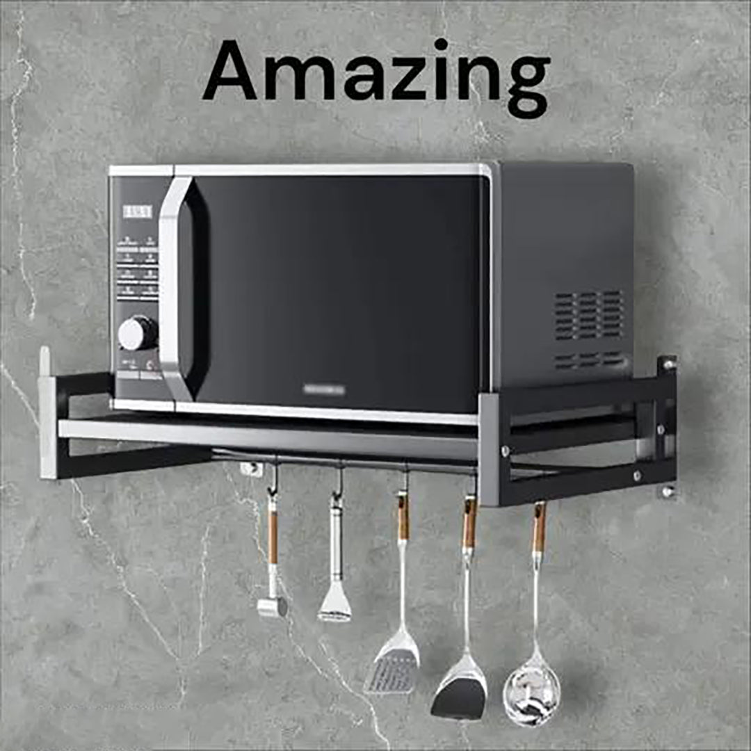 Microwave Stand Wall Mount Otg And Oven Stand Black Image 1