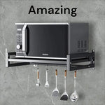 Microwave Stand Wall Mount Otg And Oven Stand Black Image 1