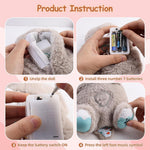 Breathing Teddy Bear Otter Glowing Music For Baby Sensory Sleep Lights Rhythmic Soft Toy Simulation Plush Sound Machine With Music Baby Gift Image 2