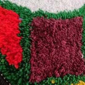 Cotton Anti-Slip Doormat for Home & Bathroom Entrance Multicolor Round Mat (24 Inch) Image 4