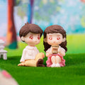 Ktrading Cute Sweety Sitting Lovers Romantic Couple Showpiece Miniature Figurine Romantic Gifts Wedding Decor Cake Decor Showpiece 1 Boy 1 Girl Small Image 1