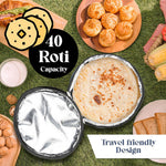 Roti Cover With Zip Roti Container For Traveling Office Home Dinner Cloth Warm Roti Cover Blue Image 3